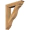 Ekena Millwork Funston Traditional Rough Sawn Bracket w/ Offset Brace, Western Red Cedar, 8"W x 36"D x 44"H BKT0806X36X44FST01RWR - alternate 1